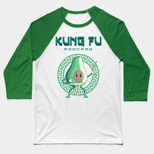 Kung Fu Avocado Baseball T-Shirt